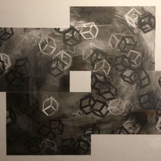 Second Quartet (Black and White) art for sale