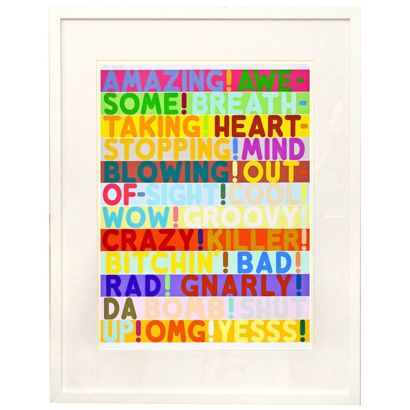 Framed Amazing Art Print (2010) is available on Artspace for $275 or as low as $25/month