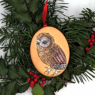 Melanie Sherman, Ornament - Owl (Medium)