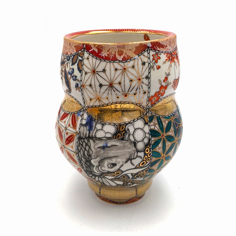 view:62745 - Melanie Sherman, Small Vase with Koi - 