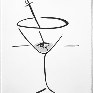 Marfa Cocktails - Martini art for sale