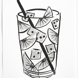 Marfa Cocktails - Dice (Ranch Water) art for sale