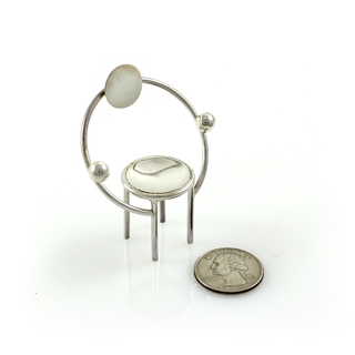 FIRST Miniature Sterling Chair art for sale