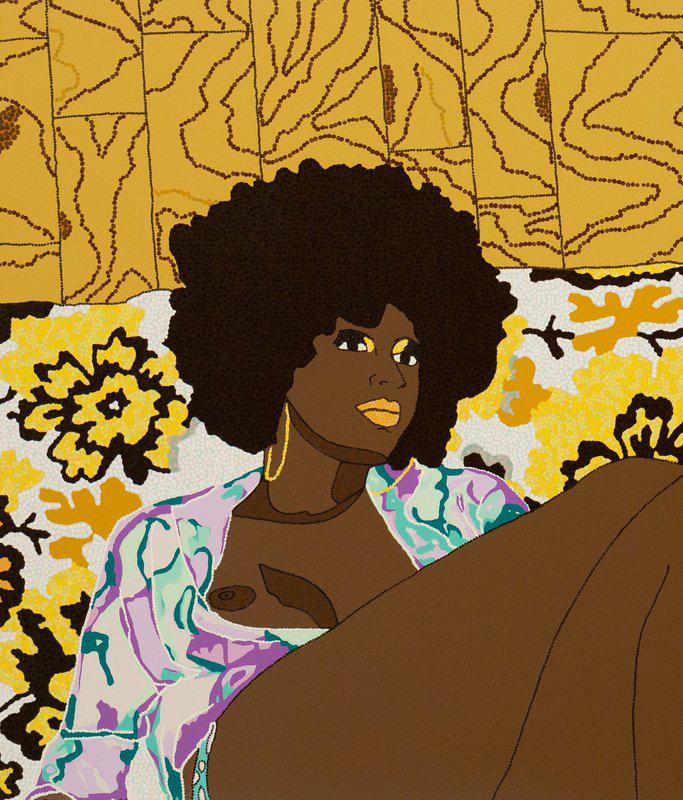 view:53249 - Mickalene Thomas, Why Can't We Just Sit Down and Talk It Over? - 
