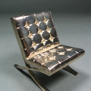 BARCELONA Miniature Sterling Chair art for sale