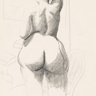 Milton Avery, Standing Nude seen from Behind