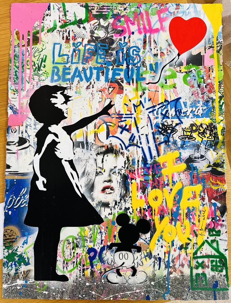 Mr. Brainwash - Balloon Girl - Life is Beautiful for Sale | Artspace