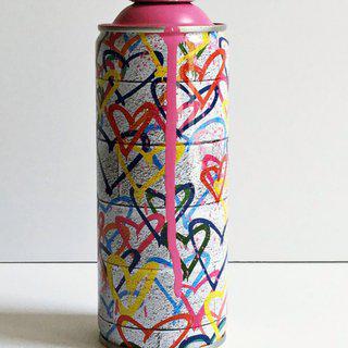 Hearts Spray Can (Pink) art for sale