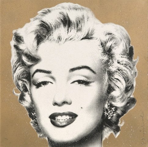 Mr. Brainwash - "Diamond Girl" (Marilyn Monroe Gold)