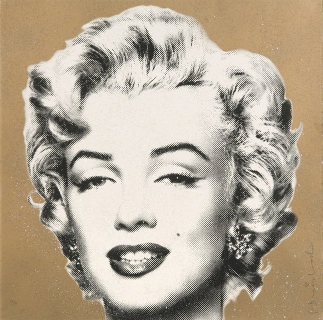 Mr. Brainwash, "Diamond Girl" (Marilyn Monroe Gold)