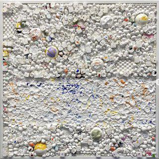 Natalie Harrison, White Tapestry With Color 2