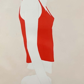 Natasha Law, Red Tank on Pink