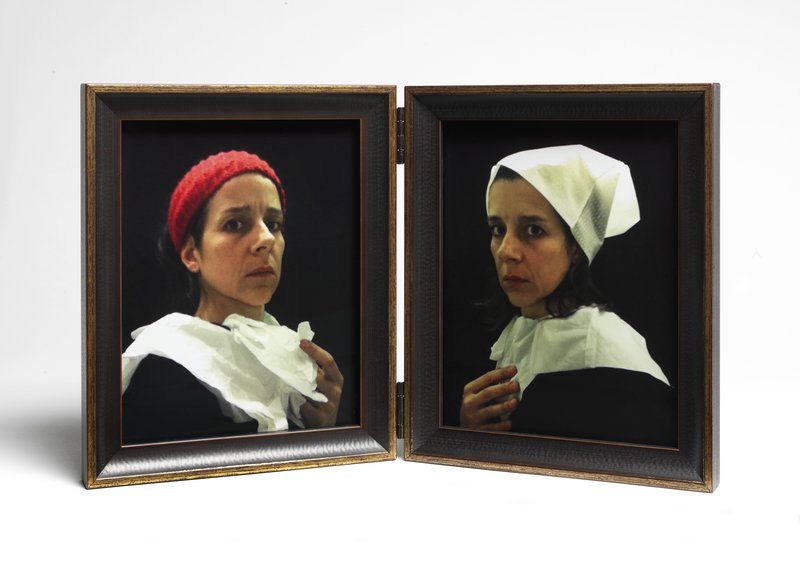 view:4190 - Nina Katchadourian, Lavatory Portraits in the Flemish Style #20 and #21 - 