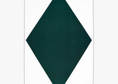 work by Olivier Mosset - Diamond Green #2781015 #:92397