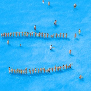 Adriatic Sea (Staged) Dancing People 14 art for sale
