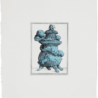 Pablo Bronstein, Tea Urn Representing the Creation of the Primordial Gods (Silver)
