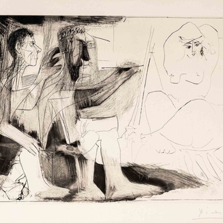 Pablo Picasso, Peintre au Travail