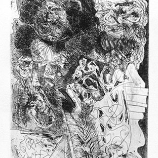 Pablo Picasso, Rembrandt au "turban", aux "fourrures" et à "l'œil d'éléphant" (S.V.34)1934 (27 January, Paris)From the Suite Vollard (S.V. 34)