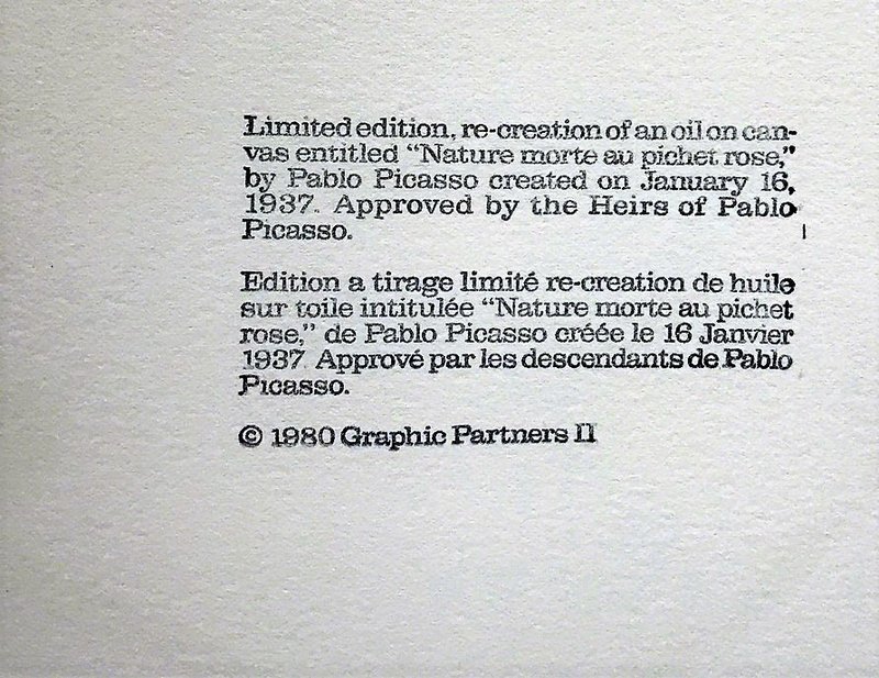 view:21076 - Pablo Picasso, Nature Morte au Pichet Rose, 1937 - 