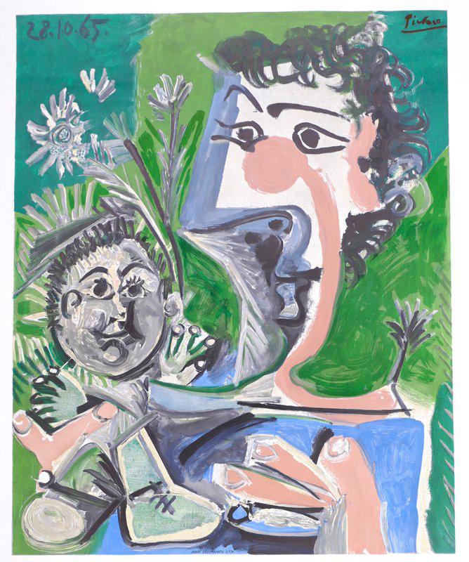 Pablo Picasso Picasso Vintage Exhibition Poster in Menton 1966 for