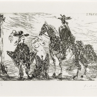 Pablo Picasso, Gentilhomme, Femme honteuse et Reître, from: Séries 347
