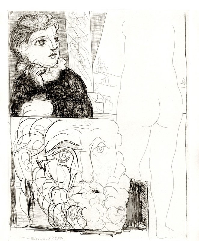 by pablo_picasso - La Bonne dans l'Atelier de Sculpture (S.V. 71)