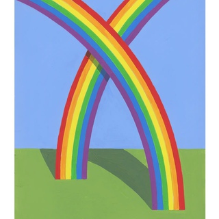 Patrick Hughes, Two Rainbows
