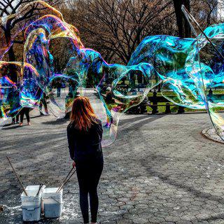 “Bubbles Make People Happy” art for sale