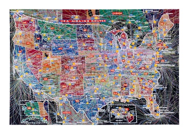 Paula Scher - World Trade Routes for Sale | Artspace