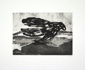 Peter Doig Pigment On Paper Dioror Lion Theme Updated Gilt Frame