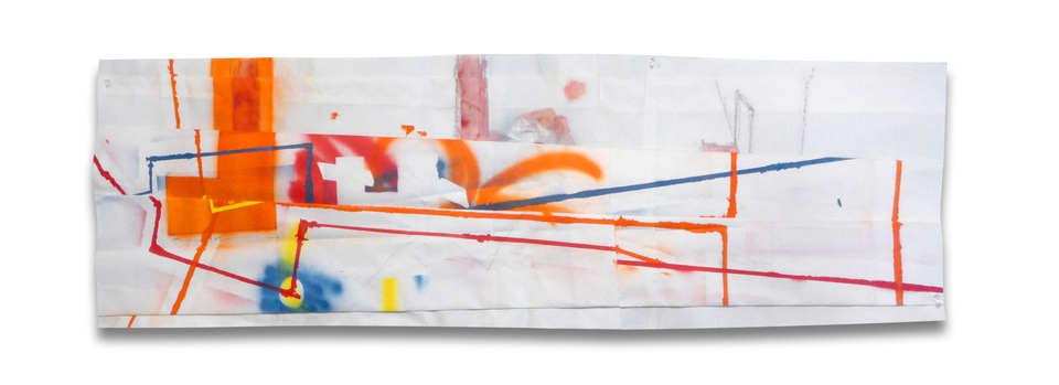 Peter Soriano - L.I.C. (Orange), Work on Paper