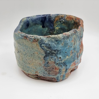 Peter Voulkos, Large Tea Bowl (blue glaze)
