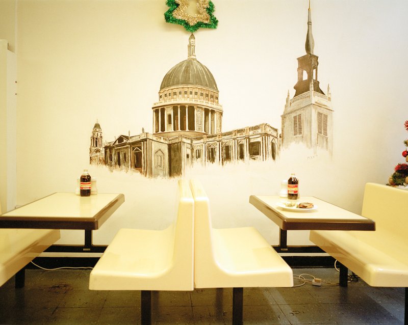 Philipp Ebeling Mural at Pie and Mash Shop, Wood Street, Waltham