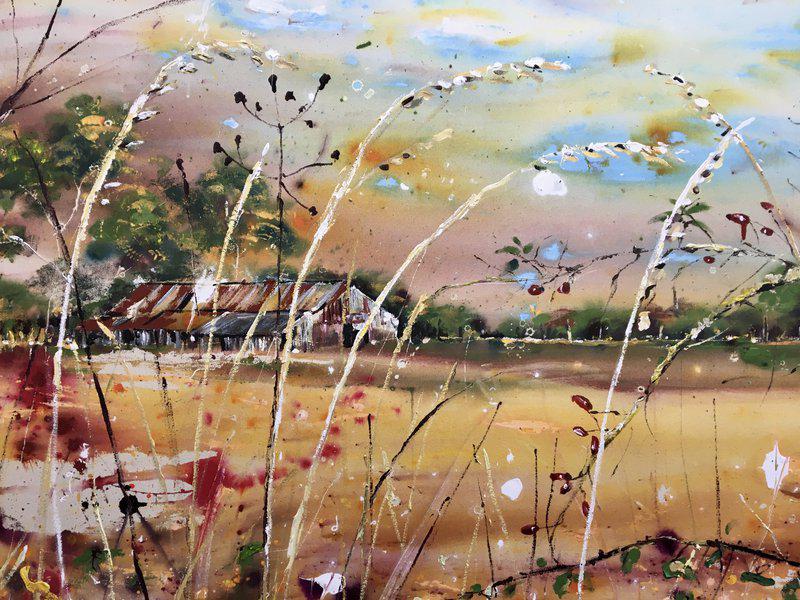view:53079 - Rachael Dalzell, Across the fields in autumn - 
