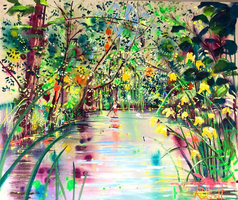 Rachael Dalzell - Daydreams on the river, Painting