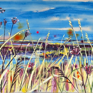 Rachael Dalzell, Down by the marsh painted in light