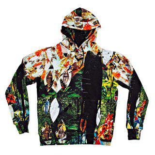 "Escape Collage" All-Over Hoodie art for sale
