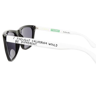 Black & White Raymond Pettibon L.A. Rays Sunglasses by Freeway Eyewear and ForYourArt art for sale