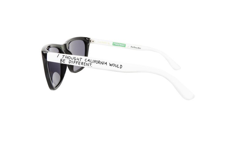 by raymond_pettibon - Black & White Raymond Pettibon L.A. Rays Sunglasses by Freeway Eyewear and ForYourArt