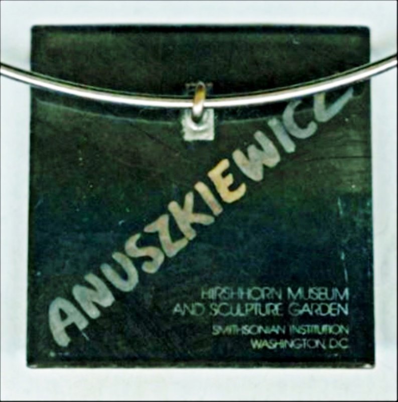 view:18713 - Richard Anuszkiewicz, Lt. Edition Op Art Pendant Necklace for Hirshhorn Museum and Sculpture Garden - 