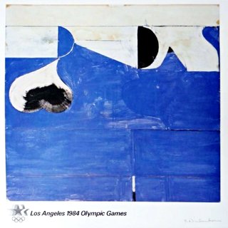 Richard Diebenkorn, Los Angeles 1984 Olympic Games (Pencil Signed with Signed, Embossed, Olympic Committee COA)