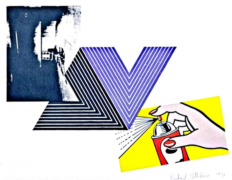 view:28431 - Richard Pettibone, The Appropriation Print (Andy Warhol, Frank Stella, Roy Lichtenstein) - 