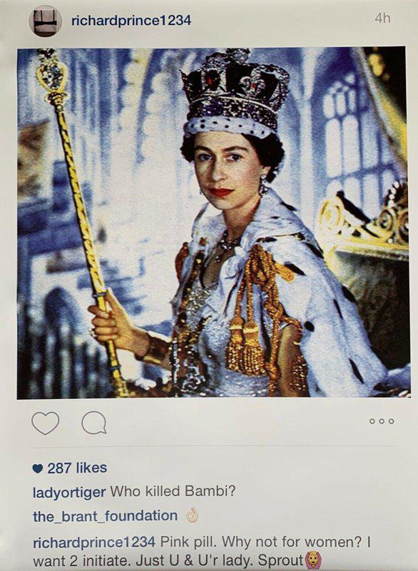 view:40367 - Richard Prince, Instagram New Portraits - Queen Elizabeth II - 