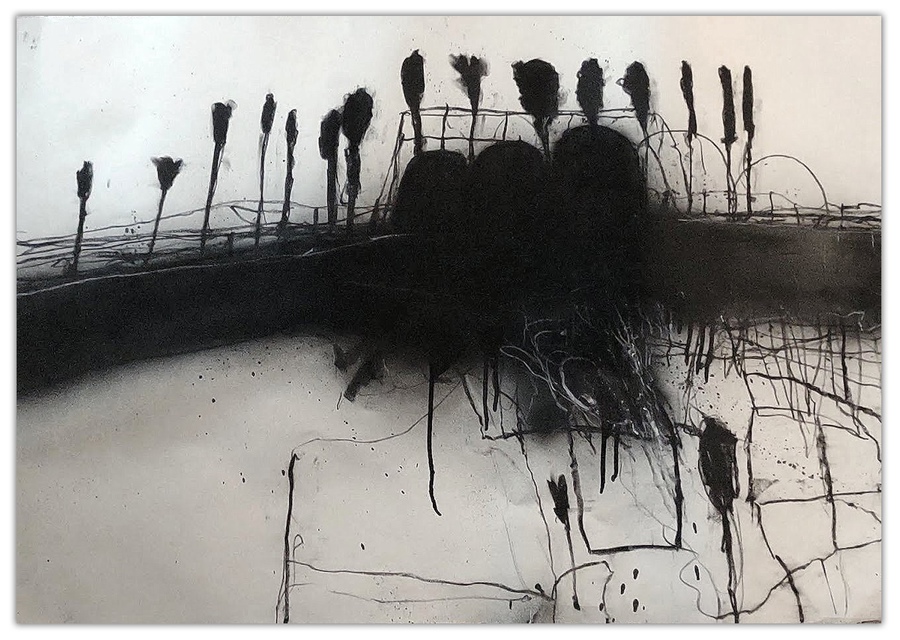 Robert Baribeau - The Palms #5, Work on Paper