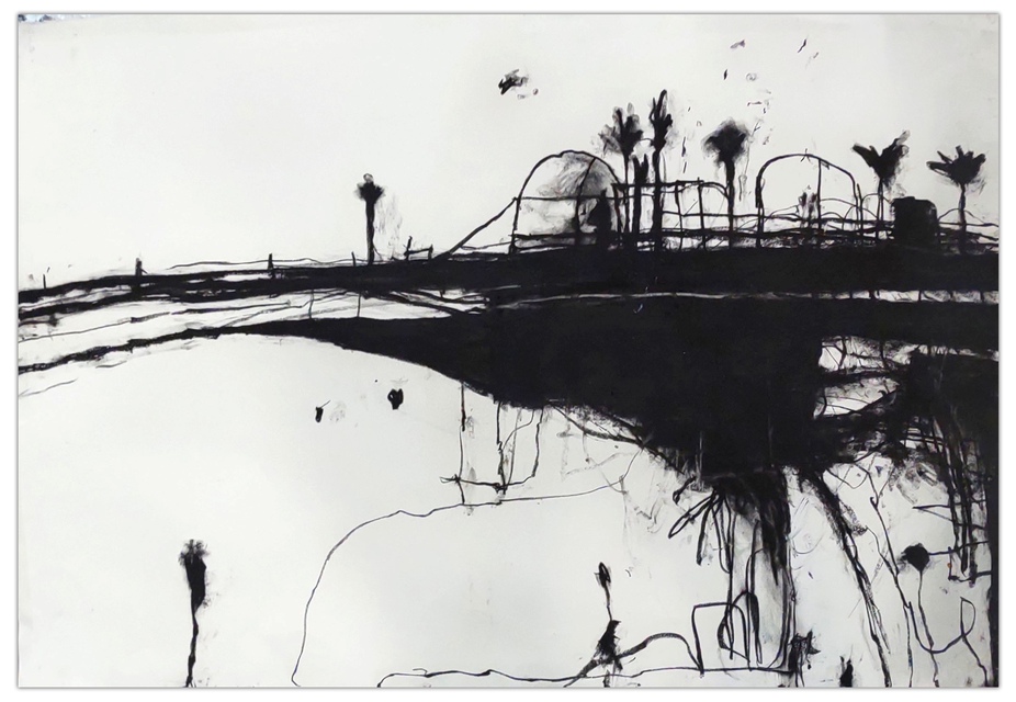 Robert Baribeau - The Palms #4, Work on Paper