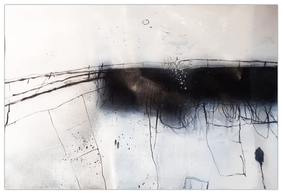 Robert Baribeau - Charcoal Coastline #5, Work on Paper