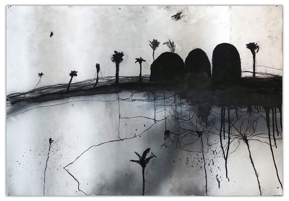 Robert Baribeau - The Palms #6, Work on Paper