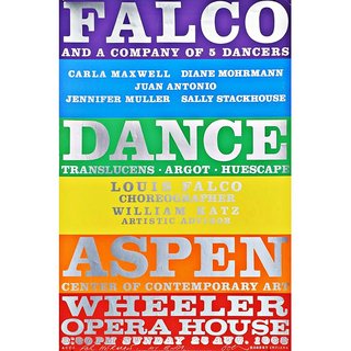 Robert Indiana, Falco Dance Company (Hand Signed & Inscribed by Robert Indiana)
