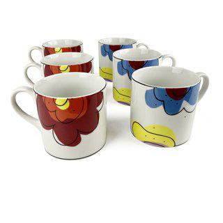 Robert Venturi “Porcelain Flowers” Mugs, Set of 6 art for sale