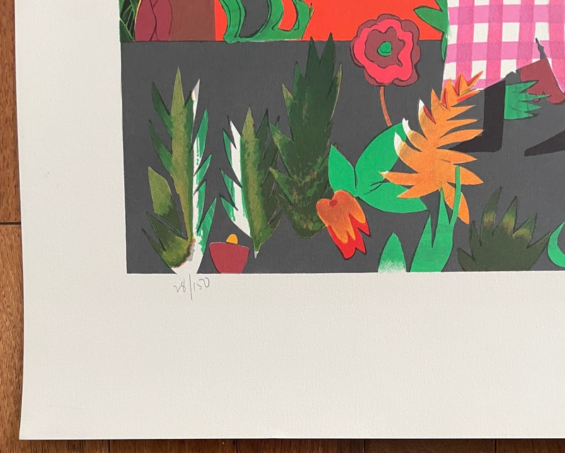 view:89675 - Romare Bearden, Girl in Garden - 